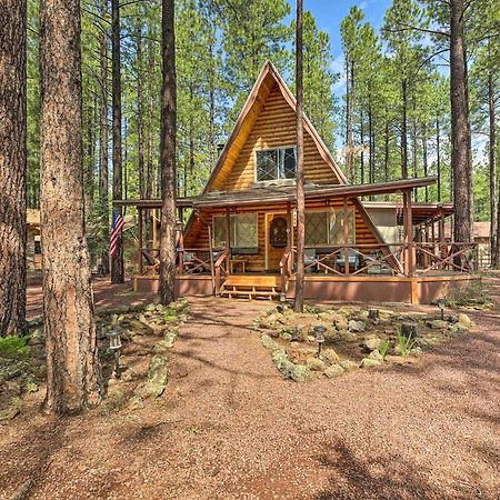 A-Frame Pinetop Lakeside Cabin Under The Pines! Villa Bagian luar foto