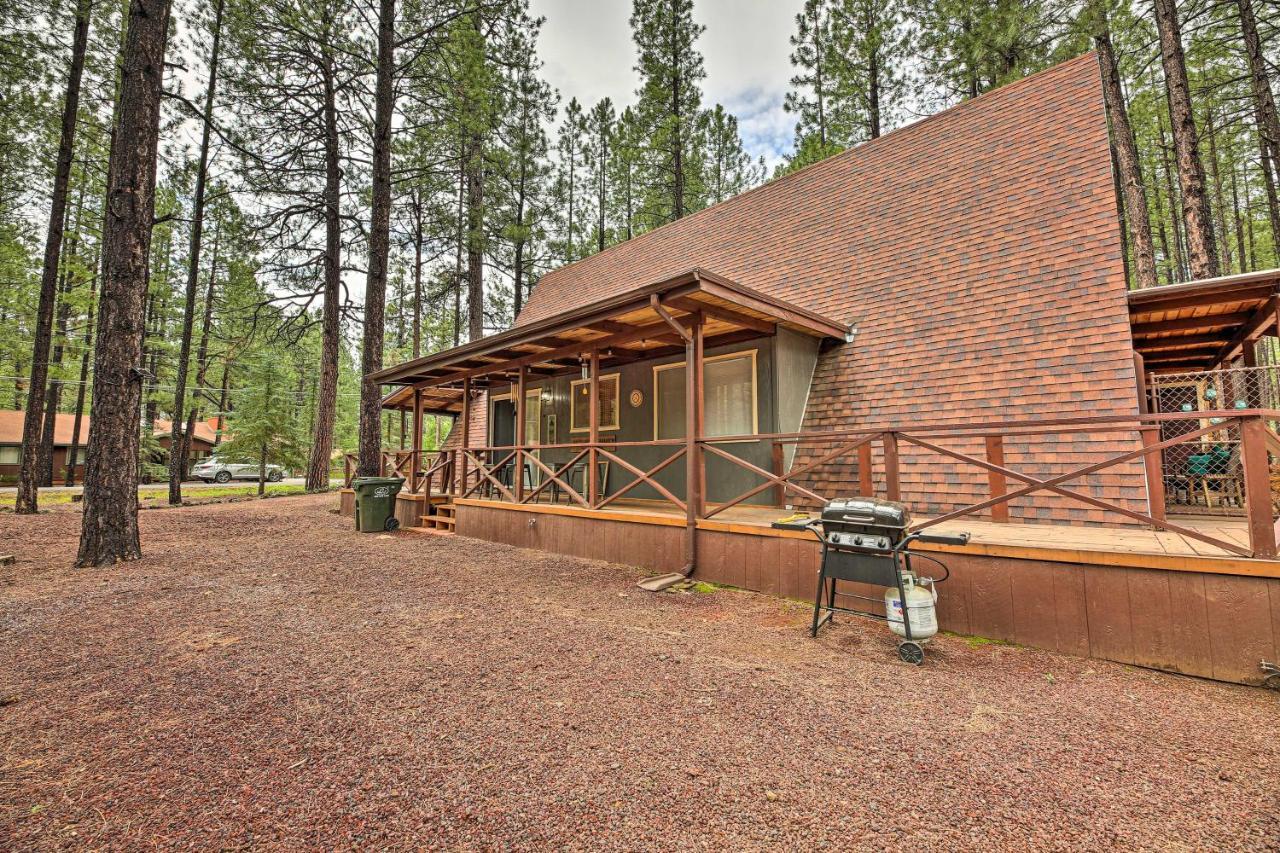 A-Frame Pinetop Lakeside Cabin Under The Pines! Villa Bagian luar foto